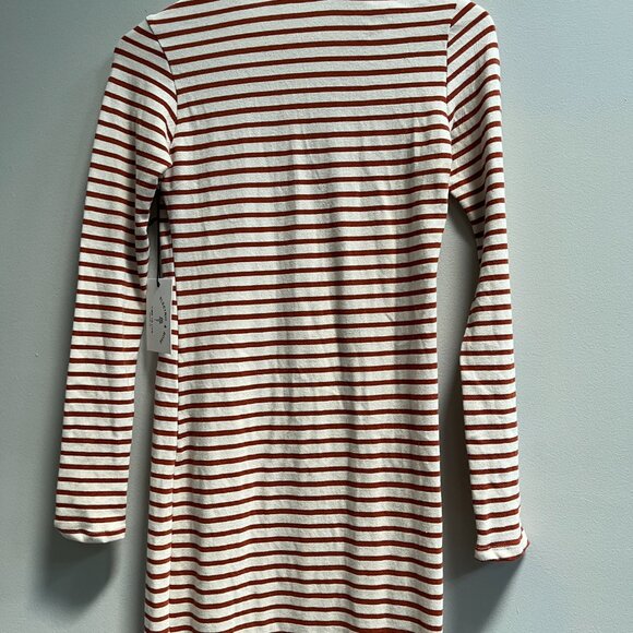 Electric & Rose Skyler Anthropologie Women's Dress Ivory‎ Amber Stripe NEW Small - Picture 7 of 7